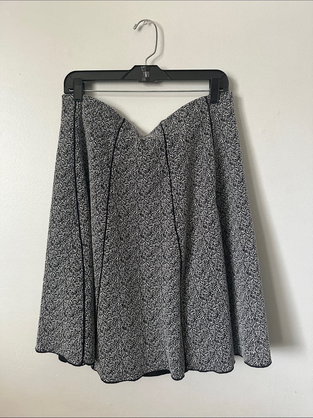 Black and White A-Line Skirt